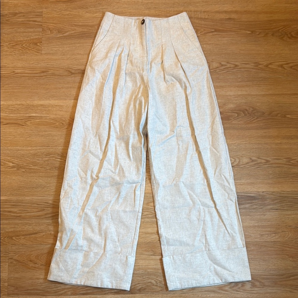Aligne Wide-Leg Linen Trousers